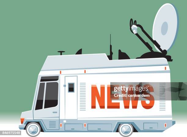 news broadcast - vintage car radio stock illustrations