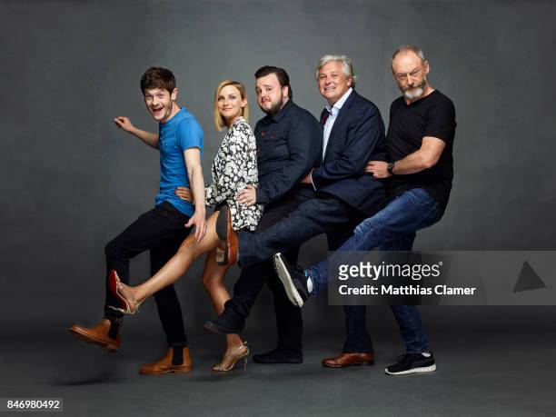 Actors Iwan Rheon, Faye Marsay, John Bradley, Conleth Hill and Liam Cunningham from 'Game of Thrones' are photographed for Entertainment Weekly...