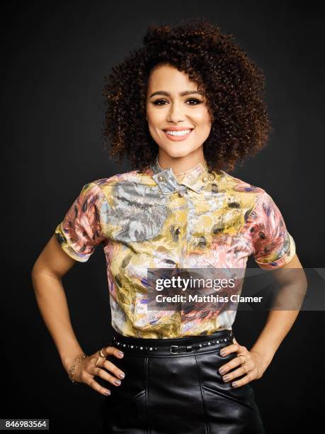 Actress Nathalie Emmanuel from 'Game of Thrones' is photographed for Entertainment Weekly Magazine on July 22, 2016 at Comic Con in the Hard Rock...