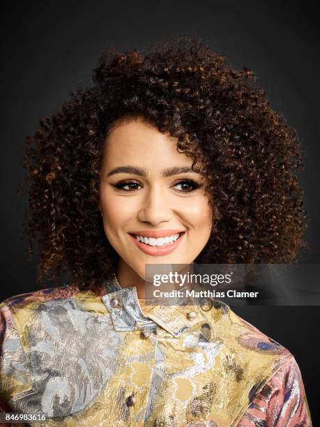 Actress Nathalie Emmanuel from 'Game of Thrones' is photographed for Entertainment Weekly Magazine on July 22, 2016 at Comic Con in the Hard Rock...