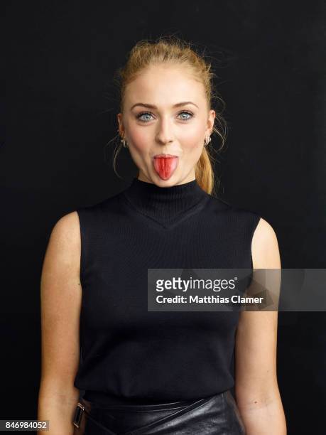 Actress Sophie Turner from 'Game of Thrones' is photographed for Entertainment Weekly Magazine on July 22, 2016 at Comic Con in the Hard Rock Hotel...