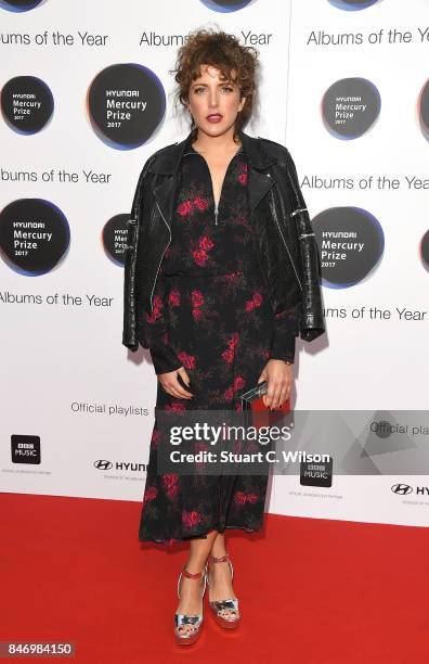 Annie Mac arrives at the Hyundai Mercury Prize 2017 at Eventim Apollo on September 14, 2017 in London, England.