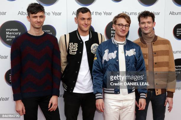 Nominated for their album "How to Be a Human Being", the four members of Glass Animals, Dave Bayley, Drew MacFarlane, Edmund Irwin-Singer and Joe...