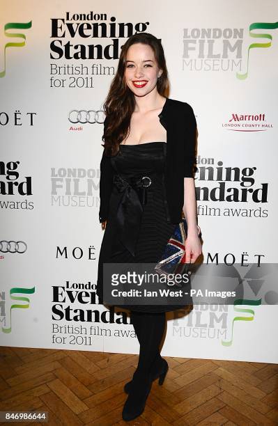 Anna Popplewell arriving for the London Evening Standard British Film Awards 2012, at the London Film Museum, County Hall, Westminster Bridge Road,...
