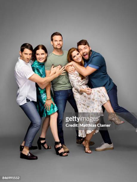 Actors Iddo Goldberg, Elise Eberle, Shane West, Janet Montgomery, Shane West and Seth Gabel from 'Salem' are photographed for Entertainment Weekly...