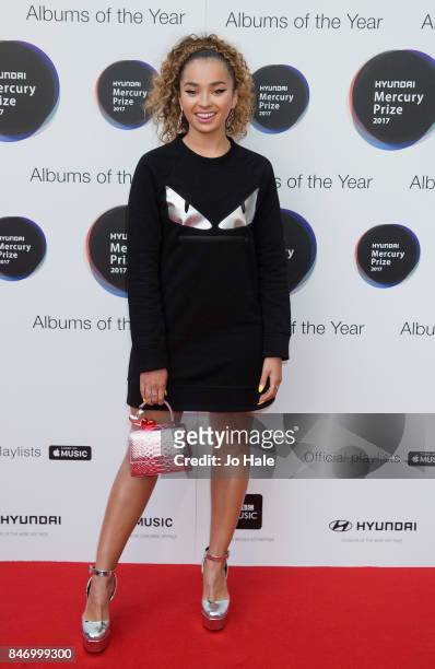 Ella Eyre attends The Hyundai Mercury Prize at Eventim Apollo on September 14, 2017 in London, England.