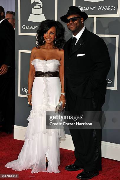 Recording Academy Chair Jimmy Jam and his wife Lisa Padilla arrive at the 51st Annual Grammy Awards held at the Staples Center on February 8, 2009 in...