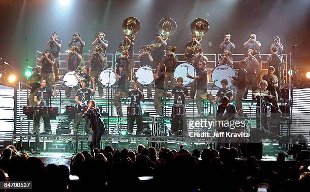 Radiohead perform onstage at the 51st Annual GRAMMY Awards held at the Staples Center on February 8, 2009 in Los Angeles, California.