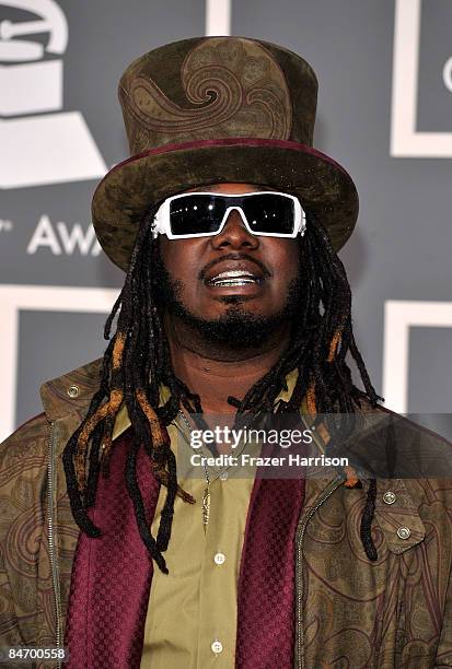 Rapper T-Pain arrives at the 51st Annual Grammy Awards held at the Staples Center on February 8, 2009 in Los Angeles, California.