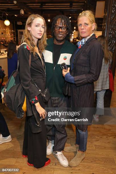 Georgia Howorth, Neville Hyde and Jeny Howorth attend Liberty London & Bella Freud Exclusive Launch Of 'Psychoanalysis', a new fragrance and candle,...
