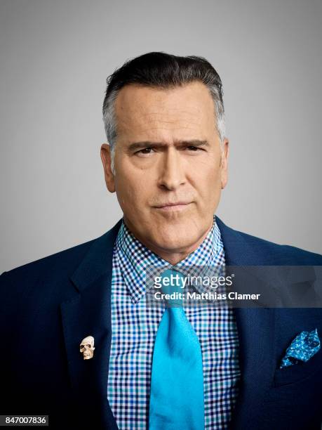Actor Bruce Campbell from 'Ash vs. Evil Dead' is photographed for Entertainment Weekly Magazine on July 22, 2016 at Comic Con in the Hard Rock Hotel...