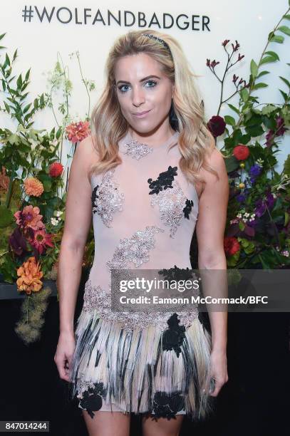 Olivia Cox attends as Wolf & Badger celebrate independent talent during London Fashion Week September 2017 on September 14, 2017 in London, England.