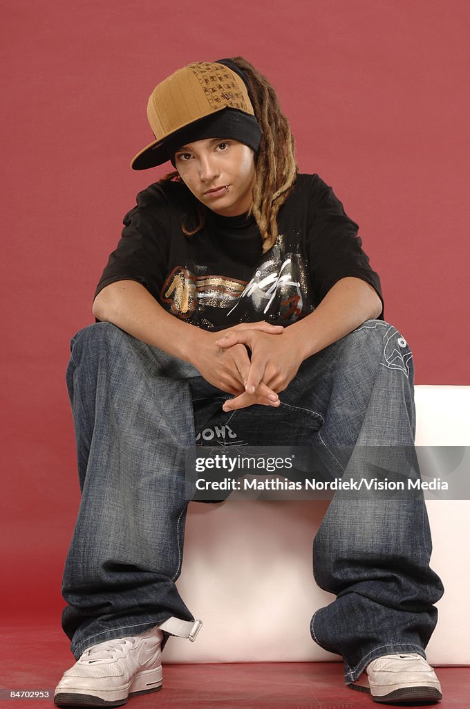 Guitarist Tom Kaulitz Of German Band Tokio Hotel Poses In A Studio guitarist-tom-kaulitz-of-german-band-tokio-hotel-poses-in-a-studio