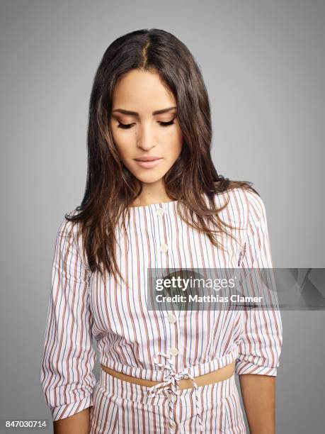 Actress Adria Arjona from 'Emerald City' is photographed for Entertainment Weekly Magazine on July 23, 2016 at Comic Con in the Hard Rock Hotel in...