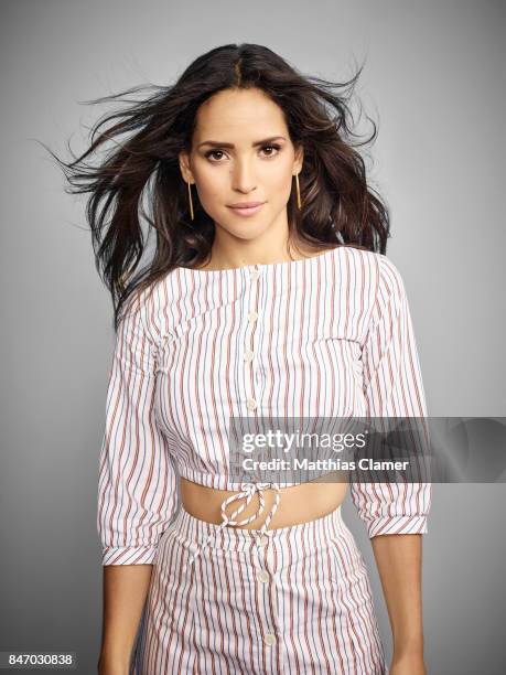 Actress Adria Arjona from 'Emerald City' is photographed for Entertainment Weekly Magazine on July 23, 2016 at Comic Con in the Hard Rock Hotel in...
