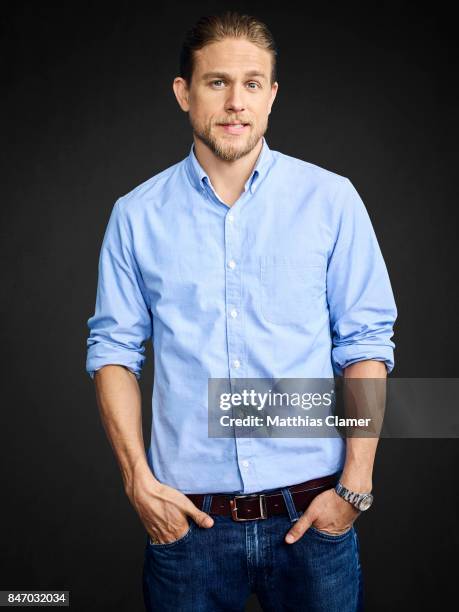 Actor Charlie Hunnam from 'King Arthur' is photographed for Entertainment Weekly Magazine on July 23, 2016 at Comic Con in the Hard Rock Hotel in San...