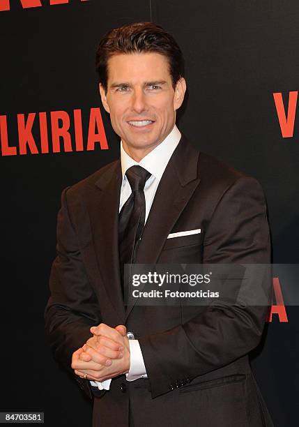 Actor Tom Cruise attends 'Valkyrie' premiere, at the Teatro Real on January 27, 2009 in Madrid, Spain.