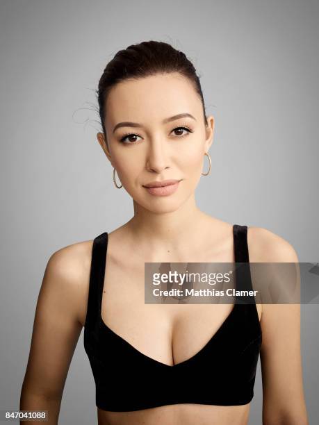 Actress Christian Serratos from 'The Walking Dead' is photographed for Entertainment Weekly Magazine on July 23, 2016 at Comic Con in the Hard Rock...
