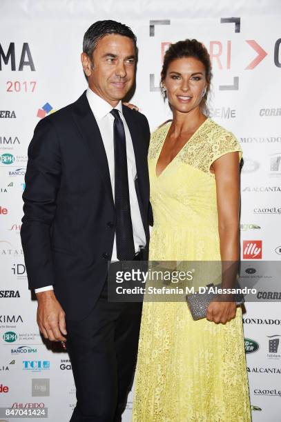 Alessandro Costacurta and Martina Colombari attend the Gala Dinner of FuoriCinema on September 14, 2017 in Milan, Italy.