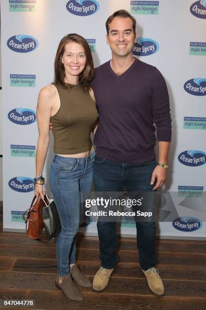 Christy Meyers and Jeff Meacham attend Kari Feinstein's Style Lounge presented by Ocean Spray at the Andaz Hotel on September 14, 2017 in Los...