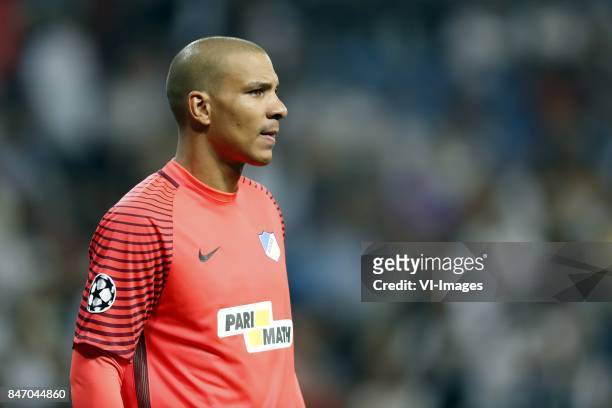Goalkeeper Boy Waterman of APOEL FC during the UEFA Champions League group H match between Real Madrid and APOEL FC on September 13, 2017 at the...