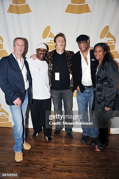 Billy Johnson, Sunny Emery, Carl Haasis, Ike Stubberfield and Erin Baxter attend the 51st GRAMMY Awards Telecast Viewing Party Atlanta Chapter at...