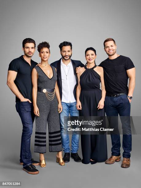 Actors Steven Strait, Dominique Tipper, Cas Anvar, Shohreh Aghdashloo and Wes Chatham from 'The Expanse' are photographed for Entertainment Weekly...