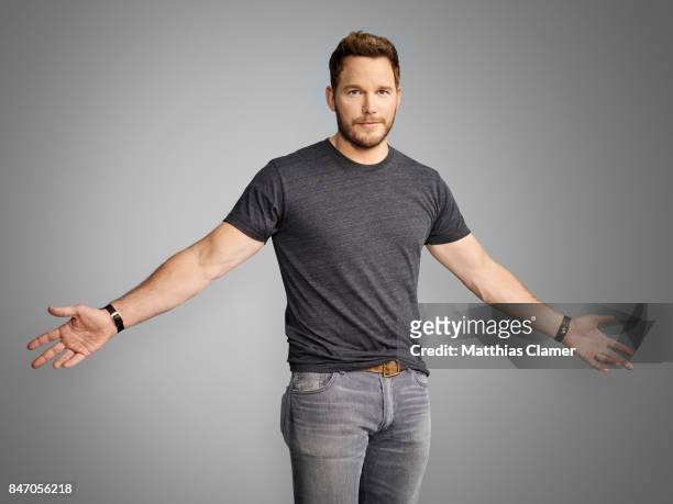 Actor Chris Pratt from 'Guardians of the Galaxy Vol. 2' is photographed for Entertainment Weekly Magazine on July 23, 2016 at Comic Con in the Hard...