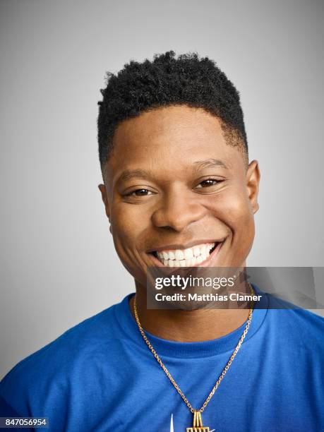 Actor Jason Mitchell from 'Kong: Skull Island' is photographed for Entertainment Weekly Magazine on July 23, 2016 at Comic Con in the Hard Rock Hotel...