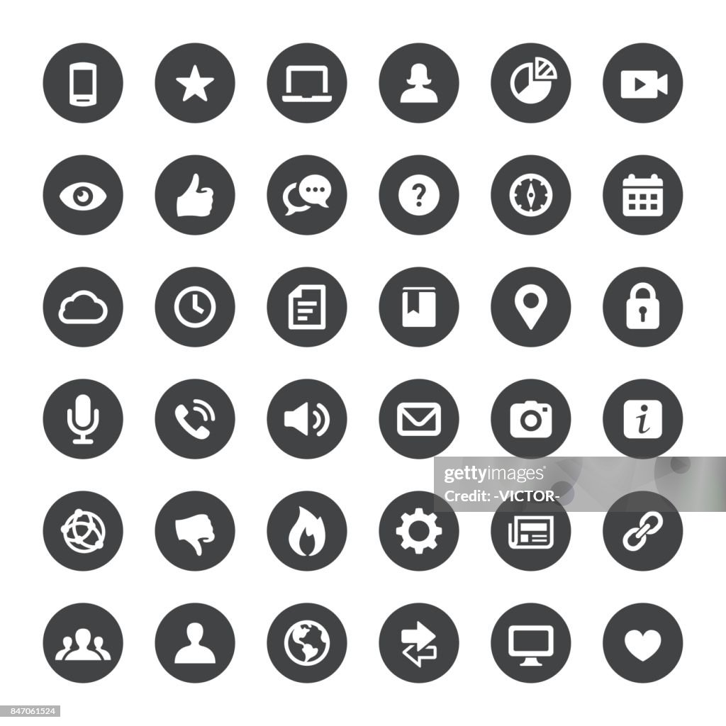 Social Media and Internet Vector Icons
