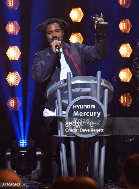 Sampha at the Hyundai Mercury Prize 2017 at Eventim Apollo on September 14, 2017 in London, England.