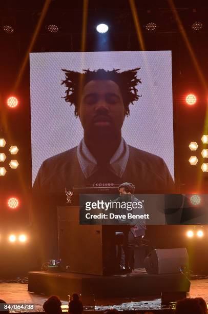 Sampha at the Hyundai Mercury Prize 2017 at Eventim Apollo on September 14, 2017 in London, England.