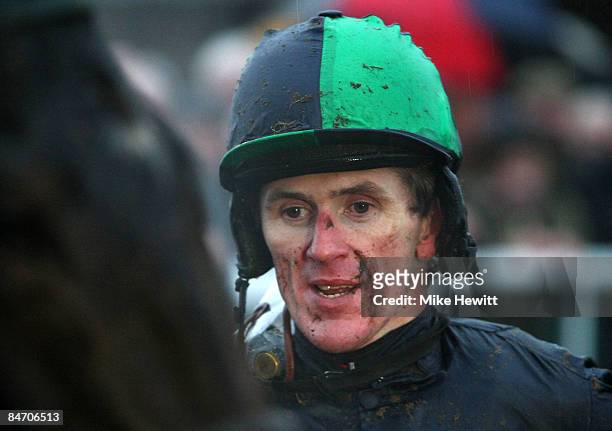 Tony McCoy in the winner's enclosure after securing his 3000th winner on Restless d'Ataix in the Tyser & Co Beginners� Steeple Chase at Plumpton...