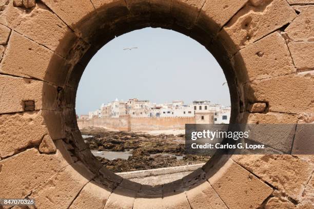 viewpoint through a hole in the wall - peephole stock pictures, royalty-free photos & images