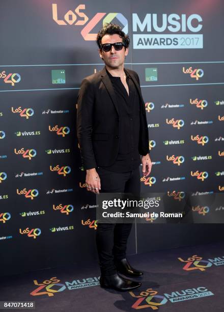 Attends 40 Principales Awards candidates dinner 2017 on September 14, 2017 in Madrid, Spain.