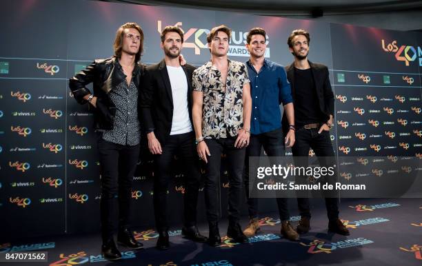 Vicio attends 40 Principales Awards candidates dinner 2017 on September 14, 2017 in Madrid, Spain.