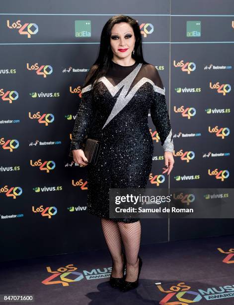 Alaska attends 40 Principales Awards candidates dinner 2017 on September 14, 2017 in Madrid, Spain.