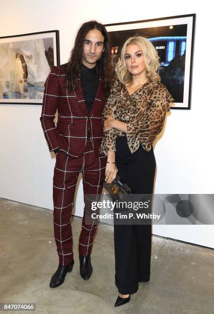 Dave Rudd and Talia Storm attend the 'A Front Row Seat' photography exhibition by Kirstin Sinclair at The Subculture Archives on September 14, 2017...