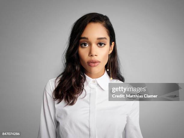 Actress Laura Harrier from 'Spider-Man: Homecoming' is photographed for Entertainment Weekly Magazine on July 23, 2016 at Comic Con in the Hard Rock...