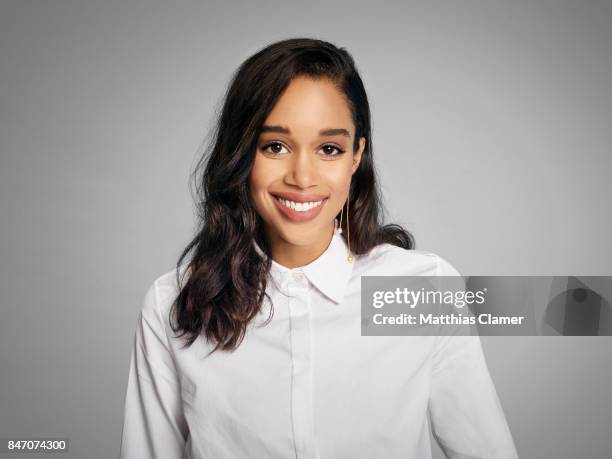 Actress Laura Harrier from 'Spider-Man: Homecoming' is photographed for Entertainment Weekly Magazine on July 23, 2016 at Comic Con in the Hard Rock...