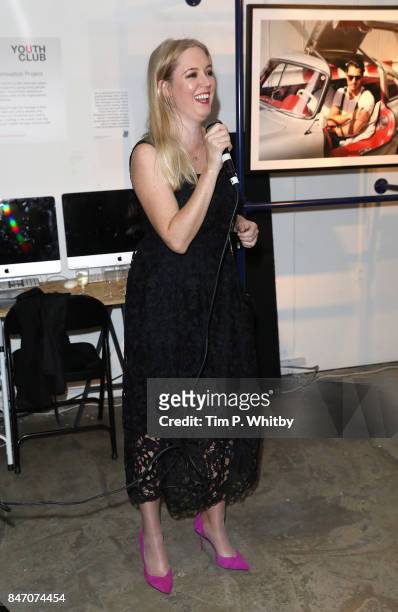 Photographer Kirstin Sinclair attends the 'A Front Row Seat' photography exhibition by Kirstin Sinclair at The Subculture Archives on September 14,...