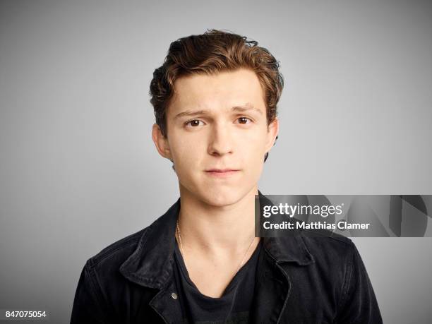 Actor Tom Holland from 'Spider-Man: Homecoming' is photographed for Entertainment Weekly Magazine on July 23, 2016 at Comic Con in the Hard Rock...