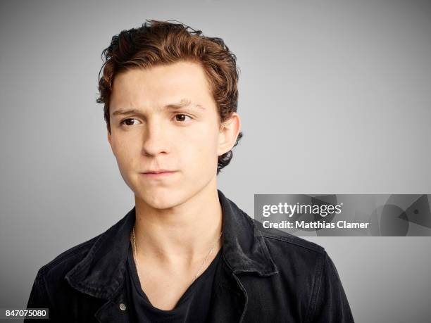 Actor Tom Holland from 'Spider-Man: Homecoming' is photographed for Entertainment Weekly Magazine on July 23, 2016 at Comic Con in the Hard Rock...