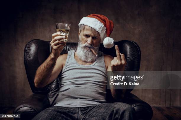 santa claus - drunk stock pictures, royalty-free photos & images