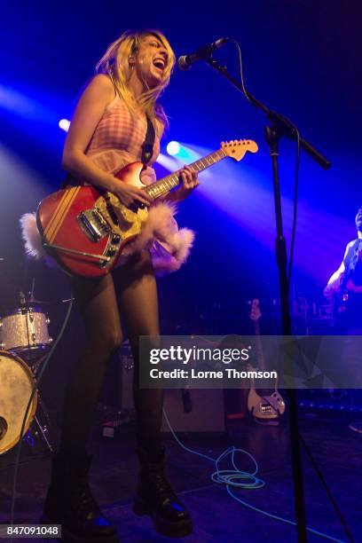 Eva Hendricks of Charly Bliss performs at The Garage on September 14, 2017 in London, England.