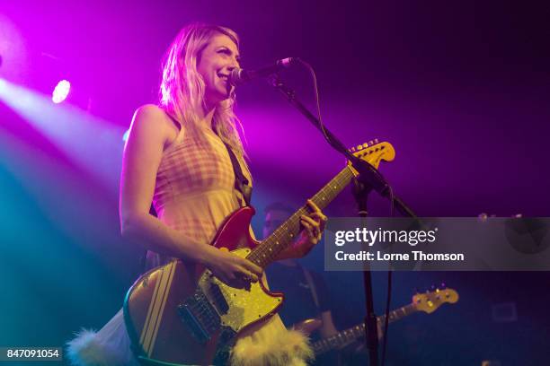 Eva Hendricks of Charly Bliss performs at The Garage on September 14, 2017 in London, England.