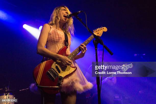 Eva Hendricks of Charly Bliss performs at The Garage on September 14, 2017 in London, England.