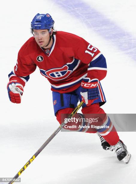 Parenteau of the Montreal Canadiens plays in the game against the Tampa Bay Lightning at Bell Centre on March 30, 2015 in Montreal, Quebec, Canada.