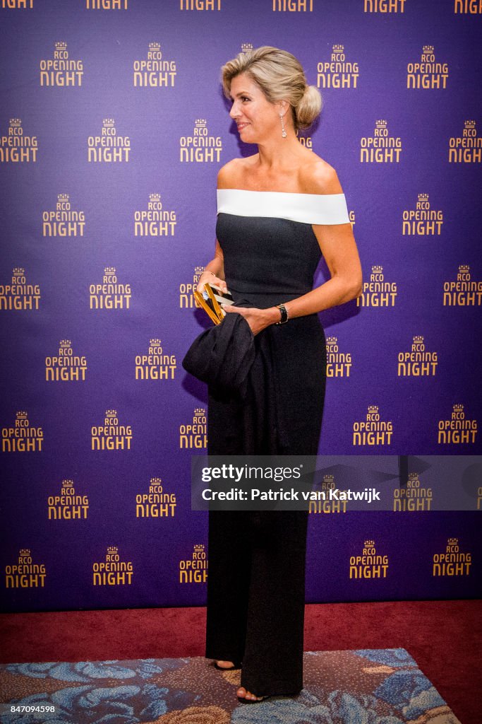 Queen Maxima Attends The Opening Of The New Season Of The Royal Concertgebouw Orchestra In Amsterdam