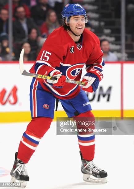 Parenteau of the Montreal Canadiens plays in the game against the Tampa Bay Lightning at Bell Centre on March 30, 2015 in Montreal, Quebec, Canada.